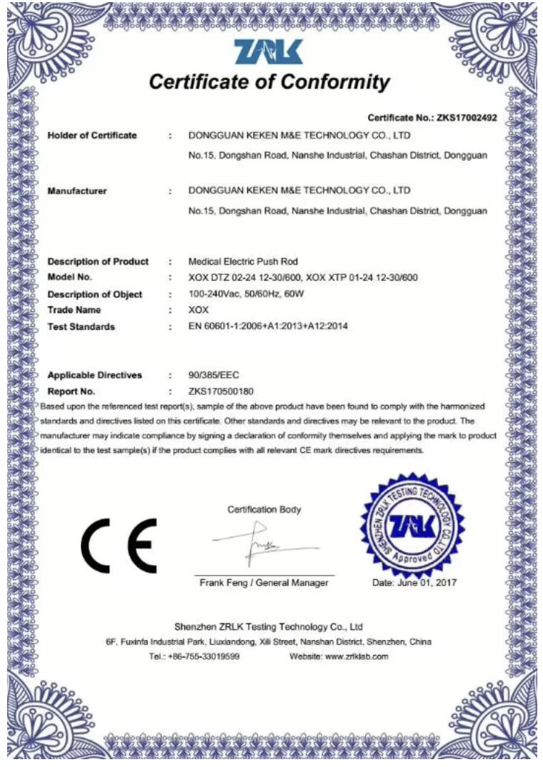 Accreditation certificate